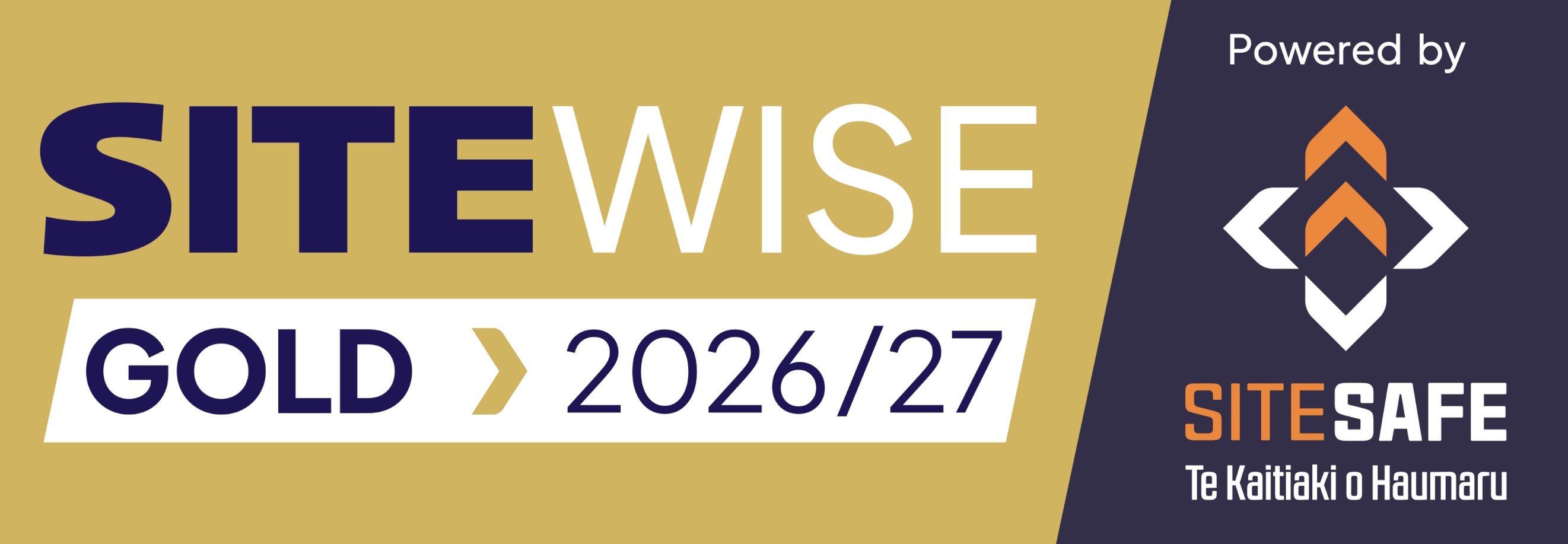 SiteWise Gold 2026/27, powered by Site Safe